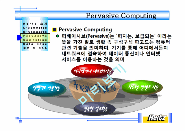 hertz,Hertz Goes Wireless,L - Commerce,Pervasive Computing,퍼베이시브,M - Commerce,Hertz 무선서비스   (6 )